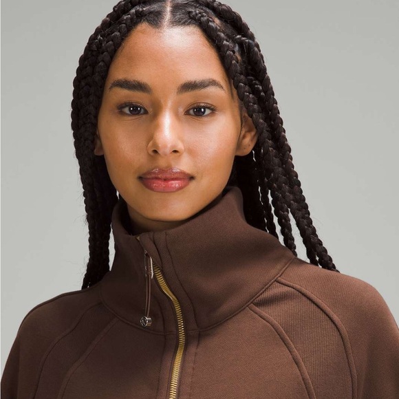 Lululemon Scuba Oversized Funnel Neck Half Zip Java - Picture 5 of 13